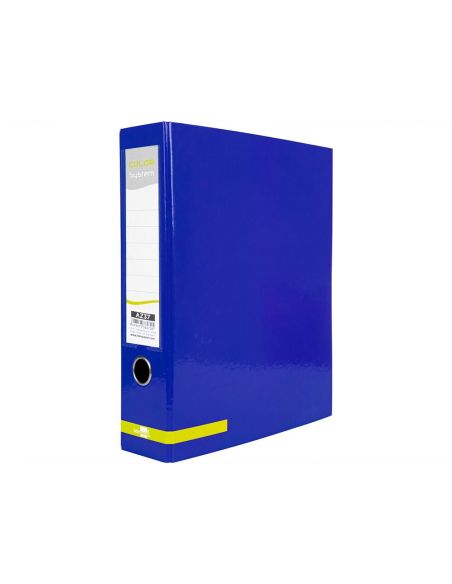 Archivador De Palanca Liderpapel A4 Color System Forrado Sin Rado Lomo 80Mm Azul Compresor Metalico|Libreriasalesiana