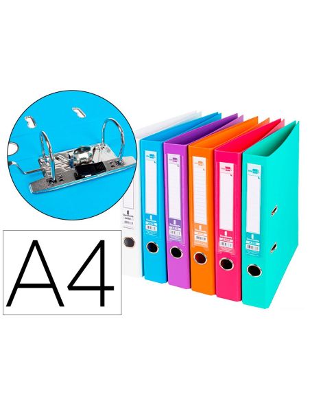 Archivador De Palanca Liderpapel A4 Documenta Forrado Pvc Con Rado Lomo 52 Mm Colores Surtidos Trending|Libreriasalesiana