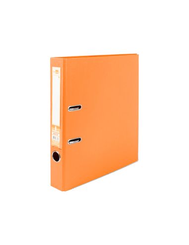 Archivador De Palanca Liderpapel A4 Documenta Forrado Pvc Con Rado Lomo 52Mmnaranja Compresor Metalico