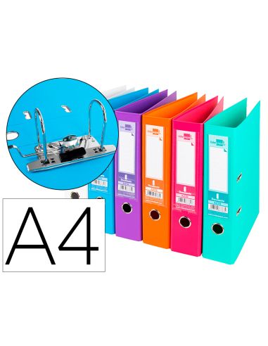Archivador De Palanca Liderpapel A4 Documenta Forrado Pvc Con Rado Lomo 75 Mm Colores Surtidos Trending