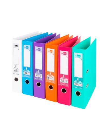 Archivador De Palanca Liderpapel A4 Documenta Forrado Pvc Con Rado Lomo 75 Mm Colores Surtidos Trending