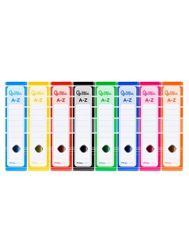Archivador De Palanca Liderpapel A4 Filing System Forrado Sin Rado Lomo 80 Mm Colores Surtidos Con Caja Y