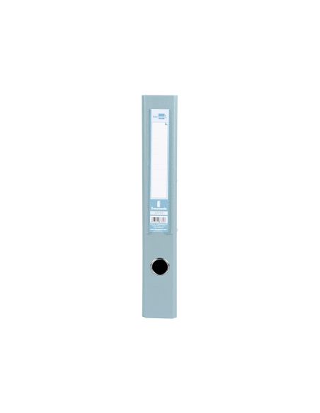 Archivador De Palanca Liderpapel Folio Documenta Forrado Pvc Con Rado Lomo 52 Mm Gris Compresor Metalico
