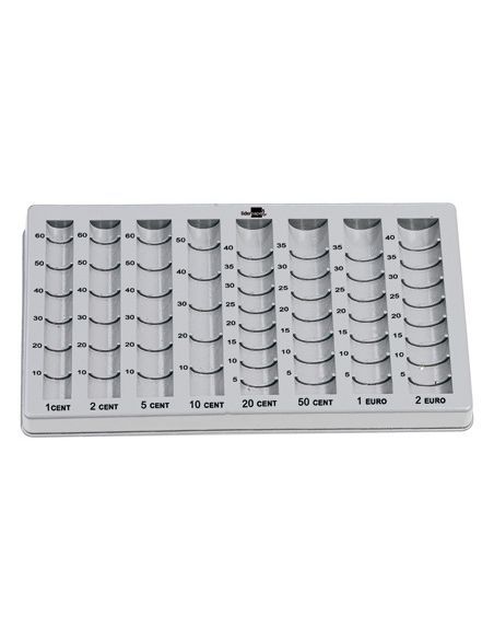 Bandeja Portamonedas Liderpapel Plastico Color Gris 275X155X24/35 Mm