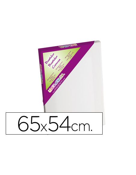 Bastidor Liderpapel 15F Lienzo Grapado Trasero Algodon 100% Marco Pawlonia 1,8X3,8 Cm Bordes Madera 65X54 Cm