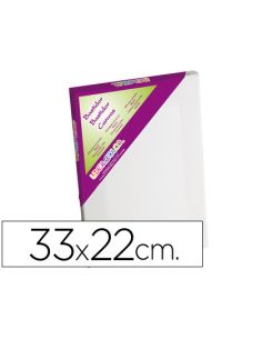 Bastidor Liderpapel 4P Lienzo Grapado Trasero Algodon 100% Marco Pawlonia 1,8X3,8 Cm Bordes Madera 33X22 Cm