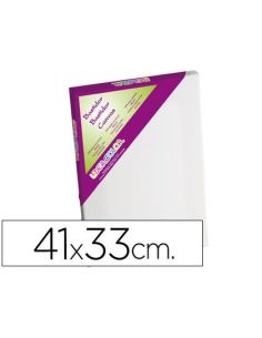Bastidor Liderpapel 6F Lienzo Grapado Trasero Algodon 100% Marco Pawlonia 1,8X3,8 Cm Bordes Madera 41X33 Cm