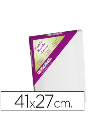 Bastidor Liderpapel 6P Lienzo Grapado Trasero Algodon 100% Marco Pawlonia 1,8X3,8 Cm Bordes Madera 41X27 Cm