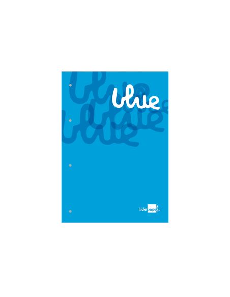 Bloc Encolado Liderpapel Cuadro 5 Mm Azul A4 Natural 100 Hojas 100 G/M2