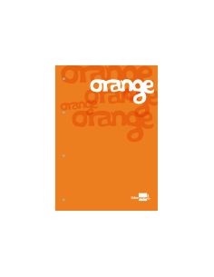 Bloc Encolado Liderpapel Cuadro 5 Mm Naranja A4 Natural100 Hojas 100 G/M2 2