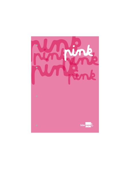Bloc Encolado Liderpapel Cuadro 5 Mm Rosa A4 Natural 100 Hojas 100 G/M2