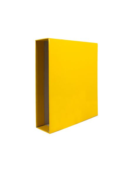 Caja Archivador Liderpapel De Palanca Carton Folio Documenta Lomo 75Mm Color Amarillo
