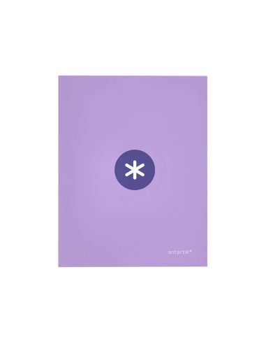 Carpeta 4 Anillas 40 Mm Mixtas Antartik A4 Forrada Color Lavanda