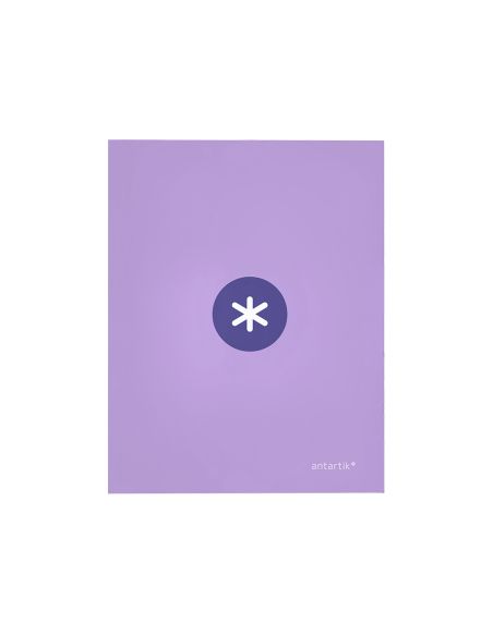 Carpeta 4 Anillas 40 Mm Mixtas Antartik A4 Forrada Color Lavanda