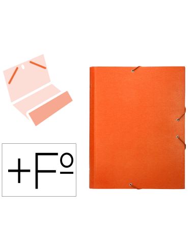 Carpeta Clasificadora Liderpapel 12 Departamentos Folio Prolongado Carton Forrado Naranja