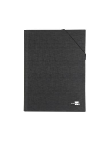 Carpeta Clasificadora Liderpapel 12 Departamentos Folio Prolongado Carton Forrado Negra Fuelle