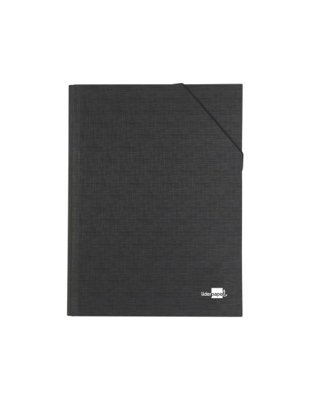 Carpeta Clasificadora Liderpapel 12 Departamentos Folio Prolongado Carton Forrado Negra Fuelle