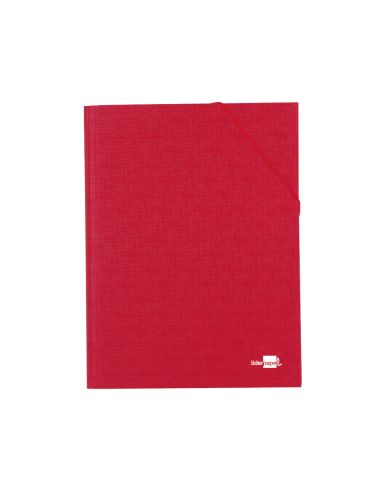 Carpeta Clasificadora Liderpapel 12 Departamentos Folio Prolongado Carton Forrado Color Rojo