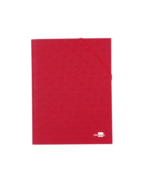 Carpeta Clasificadora Liderpapel 12 Departamentos Folio Prolongado Carton Forrado Color Rojo