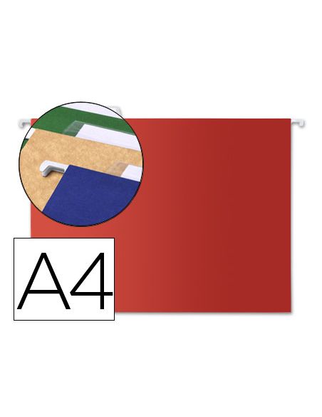 Carpeta Colgante Liderpapel A4 Color Rojo