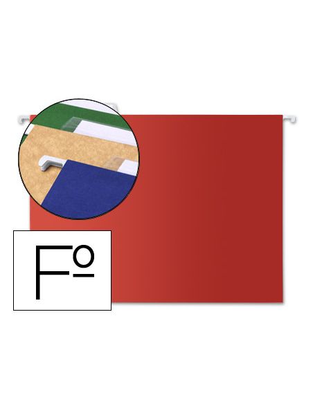 Carpeta Colgante Liderpapel Folio Color Rojo