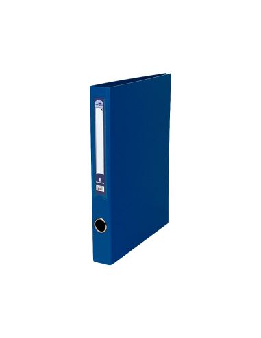 Carpeta De 2 Anillas 25Mm Mixt As Liderpapel Folio Forrado Papercoat Con Ollao Y Tarjetero Color Azul