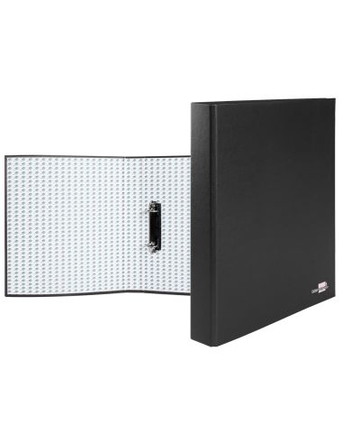 Carpeta De 2 Anillas 25Mm Mixtas Liderpapel Folio Cartonforrado Paper Coat Plastico Negra