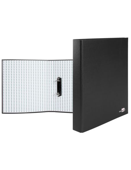 Carpeta De 2 Anillas 25Mm Mixtas Liderpapel Folio Cartonforrado Paper Coat Plastico Negra
