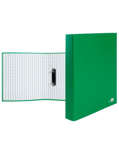 Carpeta De 2 Anillas 25Mm Mixtas Liderpapel Folio Carton Forrado Paper Coat Compresor Plastico Verde
