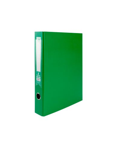Carpeta De 2 Anillas Mixta 40 Mm Liderpapel Folio Carton Forrado Paper Coat Con Ollao Y Tarjetero Color Verde