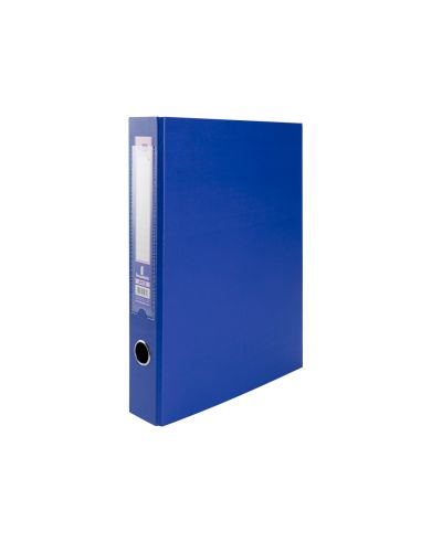 Carpeta De 2 Anillas Mixta 40 Mm Liderpapel Folio Carton Forrado Paper Coat Con Ollao Y Tarjetero Color Azul