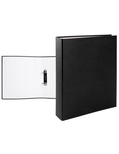 Carpeta De 2 Anillas 40Mm Mixtas Liderpapel Folio Carton Forrado Paper Coat Plastico Negra