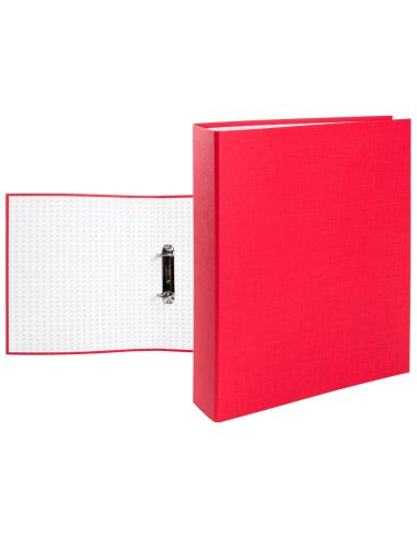 Carpeta De 2 Anillas 40Mm Mixtas Liderpapel Folio Carton Forrado Paper Coat Plastico Color Rojo