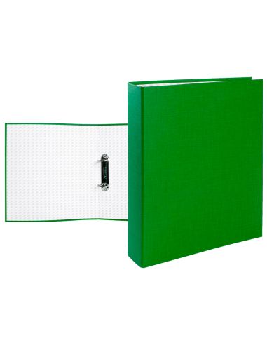 Carpeta De 2 Anillas 40Mm Mixtas Liderpapel Folio Carton Forrado Paper Coat Compresor Plastico Verde