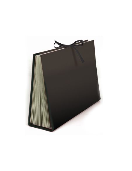 Carpeta Fuelle Liderpapel Cuarto Carton Forrado Negra