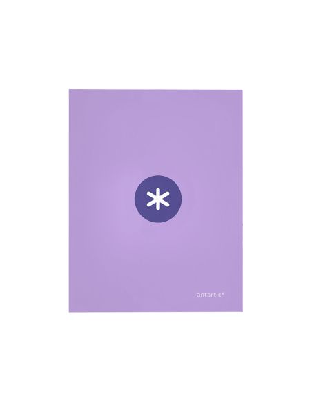 Carpeta Antartik A4 Forrada 4 Anillas 25 Mm Redondas Color Lavanda