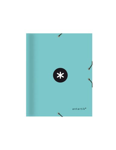 Carpeta Antartik Clasificadora A4 12 Departamentos Gomas Carton Forrado Color Menta
