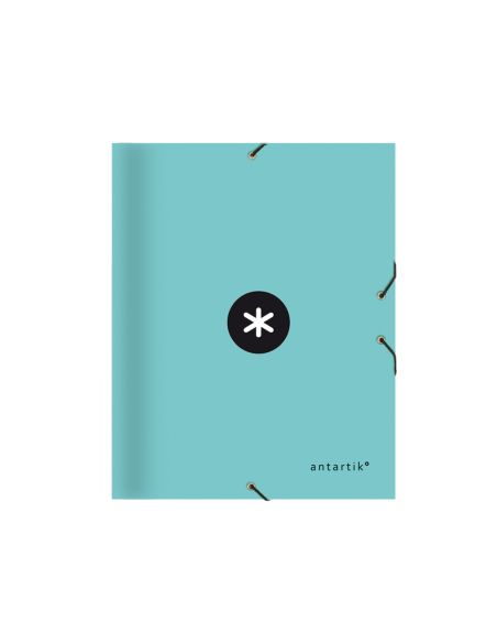 Carpeta Antartik Clasificadora A4 12 Departamentos Gomas Carton Forrado Color Menta