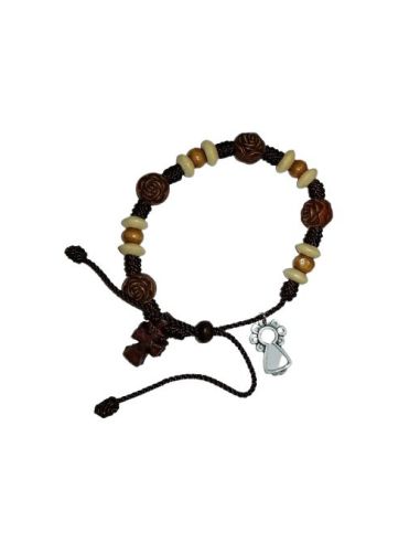 Pulsera Madera Ajustable Virgen Del Pilar