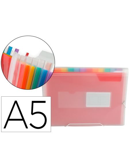 Carpeta Liderpapel Clasificador Fuelle Polipropileno Din A5 Spectrafile