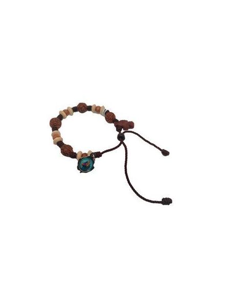 Pulsera Madera Ajustable Maria Auxiliadora