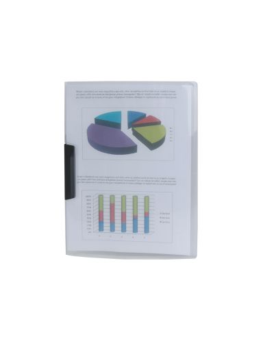 Carpeta Liderpapel Dossier Pinza Lateral 35445 Polipropileno Din A4 Incolora 30 Hojas Pinza Giratoria