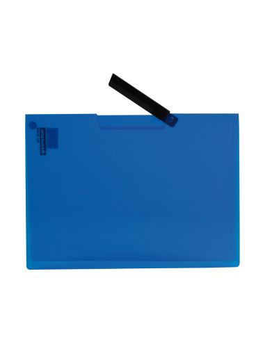Carpeta Liderpapel Dossier Pinza Lateral 35482 Polipropileno Din A4 Azul 30 Hojas Pinza Giratoria