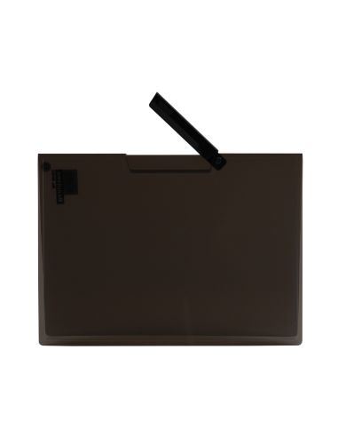 Carpeta Liderpapel Dossier Pinza Lateral 35485 Polipropileno Din A4 Negra 30 Hojas Pinza Giratoria