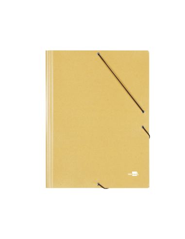 Carpeta Liderpapel Gomas Tres Solapas Carton Prespan A3 Color Amarillo
