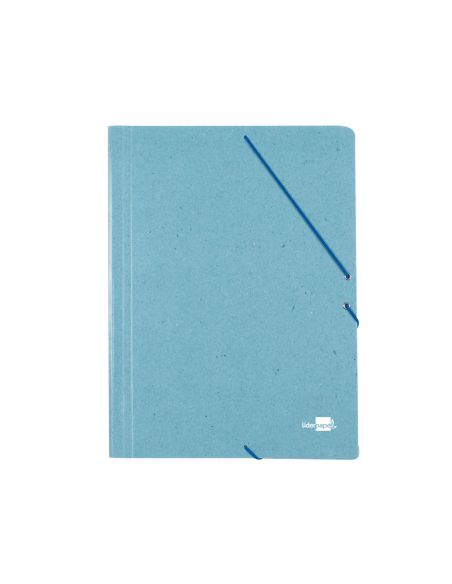 Carpeta Liderpapel Gomas Tres Solapas Carton Prespan A3 Color Verde