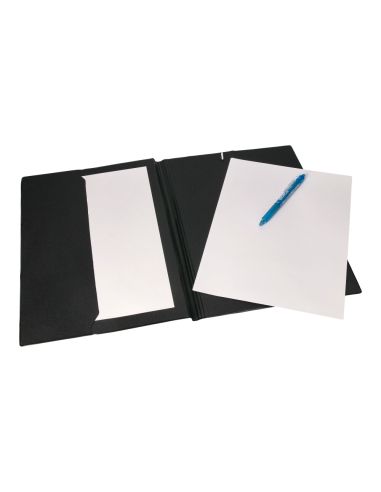 Carpeta Liderpapel Gomas Folio Sencilla Pvc Azul