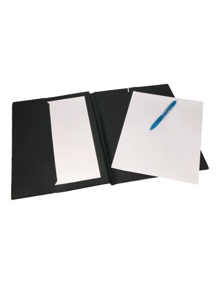 Carpeta Liderpapel Gomas Folio Sencilla Pvc Azul