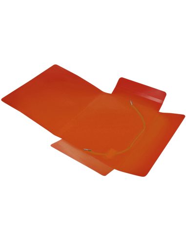 Carpeta Liderpapel Gomas Tres Solapas Polipropileno Din A5 Color Rojo