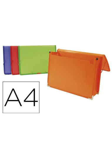 Carpeta Liderpapel Portadocumentos Polipropileno Din A4 Colores Surtidos